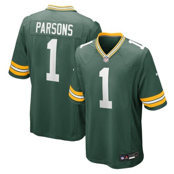Mens Kids Youths Micah Parsons Green Jersey Stitched Vapor - Picture 1 of 1